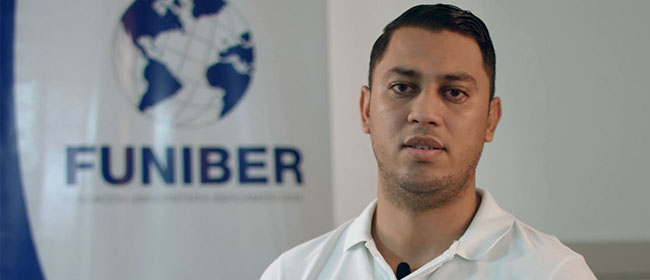 Opinião de Dannys Torres, aluno hondurenho patrocinado pela FUNIBER